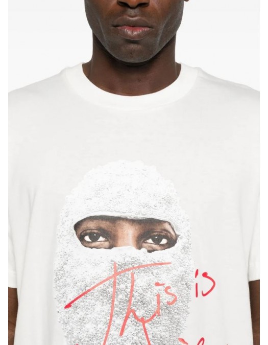 Tricou IH NOM UH NIT, This Is Authentic Mask on front, Regular, White - NUS26286081