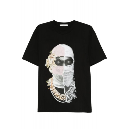 Tricou Ih Nom Uh Nit, Newspaper Mask, All Black