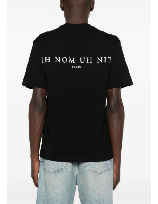 Tricou Ih Nom Uh Nit, Newspaper Mask, All Black - NUS26295009