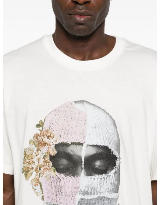 Tricou Ih Nom Uh Nit, Newspaper Mask, White - NUS26295081