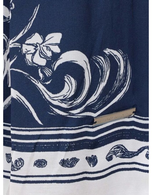 Pantaloni scurti IH NOM UH NIT bermuda blue flower print, Blue - NUS26351B38