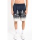Pantaloni scurti IH NOM UH NIT bermuda blue flower print, Blue - NUS26351B38