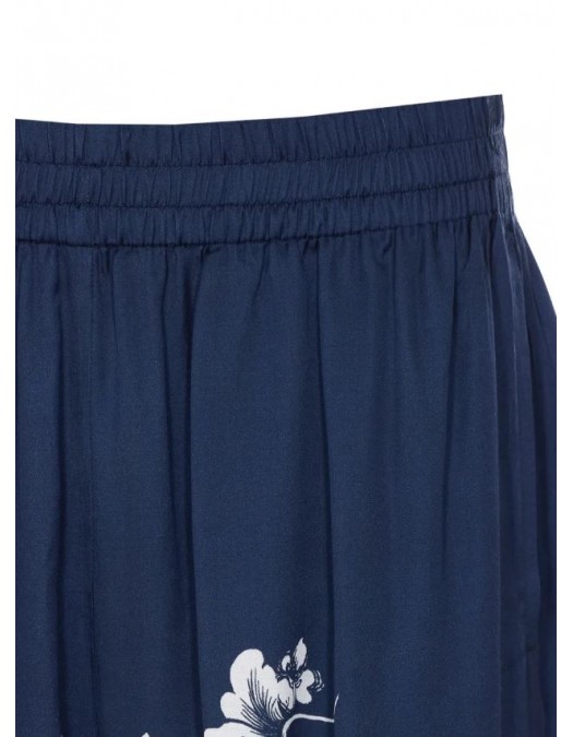 Pantaloni scurti IH NOM UH NIT bermuda blue flower print, Blue - NUS26351B38