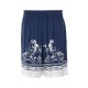 Pantaloni scurti IH NOM UH NIT bermuda blue flower print, Blue - NUS26351B38