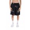 Pantaloni scurti IH NOM UH NIT, bermuda old cards print, Black