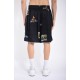 Pantaloni scurti IH NOM UH NIT, bermuda old cards print, Black - NUS26362009