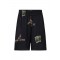 Pantaloni scurti IH NOM UH NIT, bermuda old cards print, Black