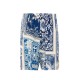 Pantaloni scurti IH NOM UH NIT, Baroque Print Shorts, Blue - NUS26363A25