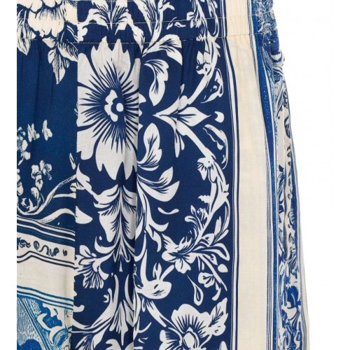 Pantaloni scurti IH NOM UH NIT, Baroque Print Shorts, Blue