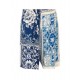 Pantaloni scurti IH NOM UH NIT, Baroque Print Shorts, Blue - NUS26363A25