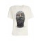 Tricou Ih Nom Uh Nit, White mask on -print T-shirt, Regular Fit, Alb