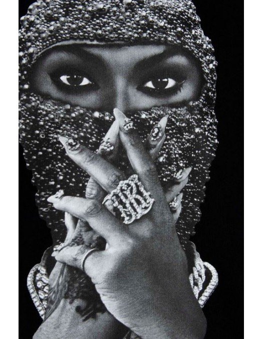 Hanorac Ih Nom Uh Nit, Beyonce Pearl Mask Print, Negru - NUW21255009