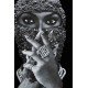 Hanorac Ih Nom Uh Nit, Beyonce Pearl Mask Print, Negru - NUW21255009