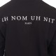 Bluza Ih Nom Uh Nit, Authentic Print In front, Negru - NUS23298009