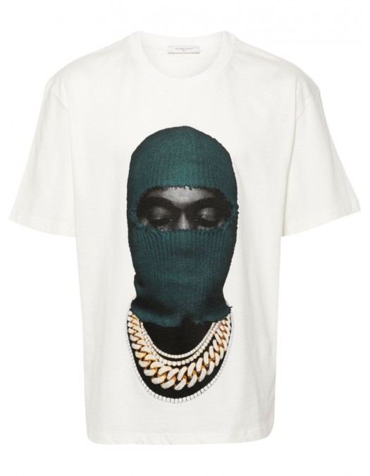 Tricou  IH NOM UH NIT, Mask  Green Print, White - NUW24204081