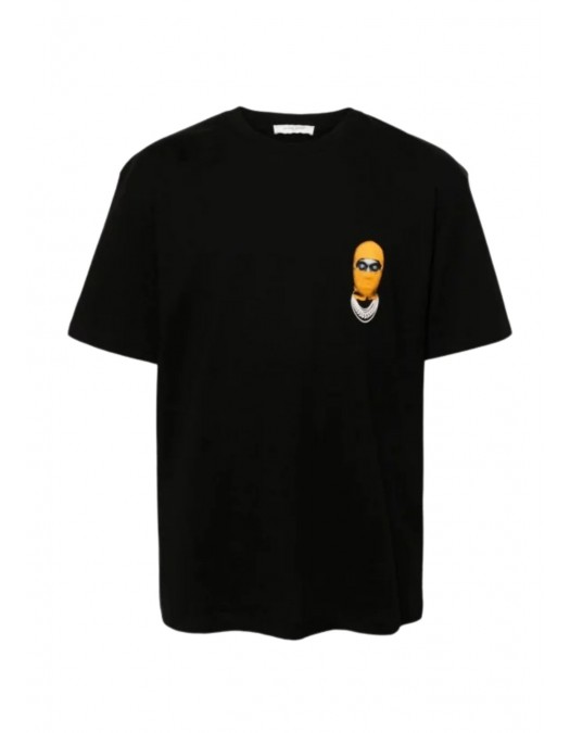 Tricou IH NOM UH NIT, Small Mask Print, Logo Insert, Black - NUW24270009 Tricou IH NOM UH NIT, Small Mask Print, Logo Insert, Black - NUW24270009