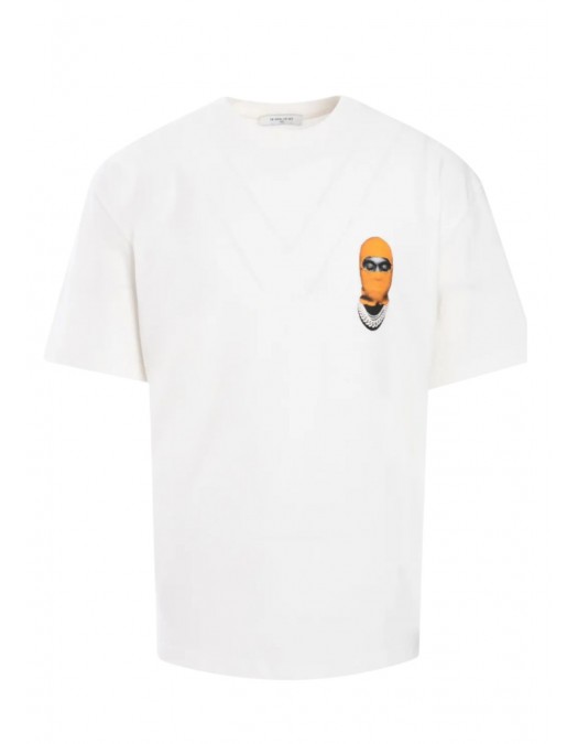TRICOU IH NOM UH NIT, Orange Mask On print, Regular Fit, Alb - NUW24270081