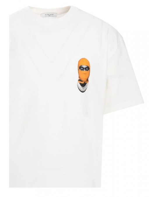 TRICOU IH NOM UH NIT, Orange Mask On print, Regular Fit, Alb - NUW24270081