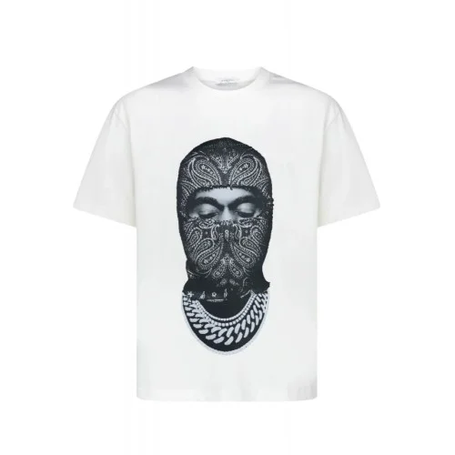 TRICOU IH NOM UH NIT, Paisley Mask Graphic, Alb