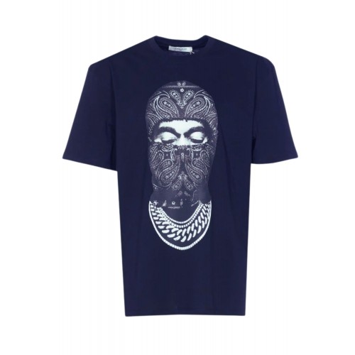 Tricou IH NOM UH NIT, Paisley Mask Graphic, Bleumarin, Regular Fit Tricou IH NOM UH NIT, Paisley Mask Graphic, Bleumarin, Regular Fit