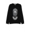 Bluza Ih Nom Uh Nit,Mask Printed Crewneck Sweatshirt