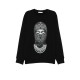 Bluza Ih Nom Uh Nit,Mask Printed Crewneck Sweatshirt - NUW25232009
