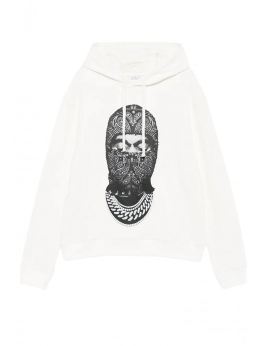 HANORAC IH NOM UH NIT, Black graphic-print, Alb
