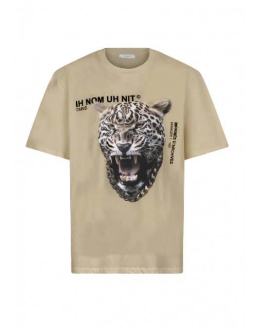 Tricou IH NOM UH NIT, T-Shirt Leopard Print Beige - NUW25243D56