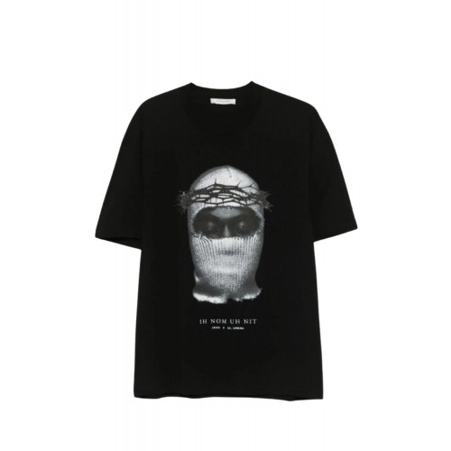 Tricou IH NOM UH NIT, Mask Print, Crown of Thorns Black Tricou IH NOM UH NIT, Mask Print, Crown of Thorns Black
