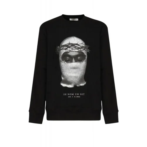 Bluza Ih Nom Uh Nit, Mask Thorns Printed, Negru