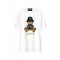 Tricou DOMREBEL, NY BEAR, White