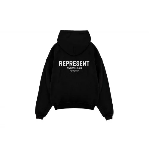 Hanorac Represent, Logo, Owners Club Hoodie, Negru