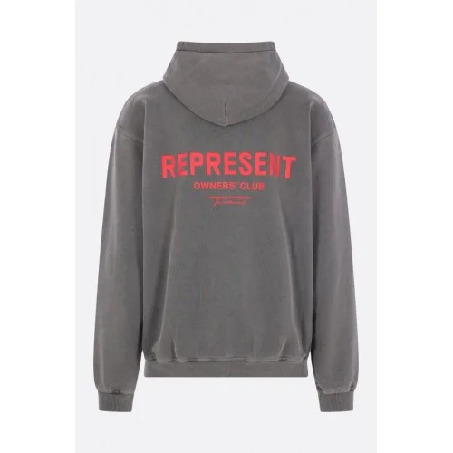 Hanorac Represent Owners Club oversize hoodie in jersey, Gri