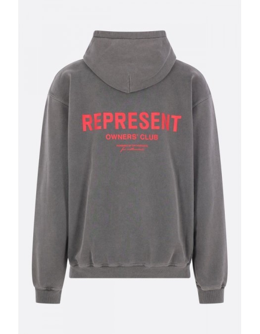 Hanorac Represent Owners Club oversize hoodie in jersey, Gri - OCM4111302