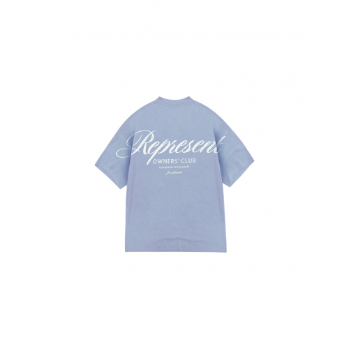 TRICOU REPRESENT, Owners Club Script, Dusty Blue, Regular Fit TRICOU REPRESENT, Owners Club Script, Dusty Blue, Regular Fit