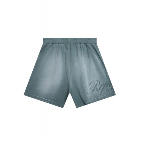 Pantaloni scurti REPRESENT, OWNERS CLUB AGED, MESH, Vintage Green Pantaloni scurti REPRESENT, OWNERS CLUB AGED, MESH, Vintage Green