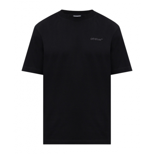 TRICOU OFF WHITE, Little Logo Front, Black, Slim Fit TRICOU OFF WHITE, Little Logo Front, Black, Slim Fit