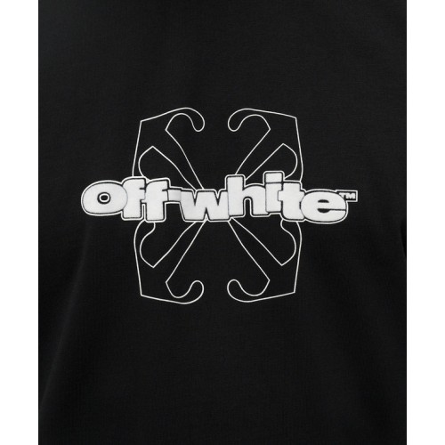 Tricou OFF WHITE, Style Logo Insert, Black, Slim Fit Tricou OFF WHITE, Style Logo Insert, Black, Slim Fit