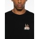 TRICOU OFF WHITE, Candles Flames Print, Regular Fit, Negru - OMAA027F25JER0021001 TRICOU OFF WHITE, Candles Flames Print, Regular Fit, Negru - OMAA027F25JER0021001