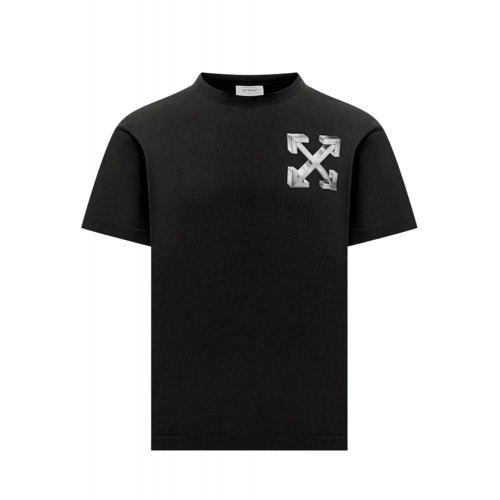 TRICOU OFF WHITE, Arrows-print T-shirt, Negru TRICOU OFF WHITE, Arrows-print T-shirt, Negru