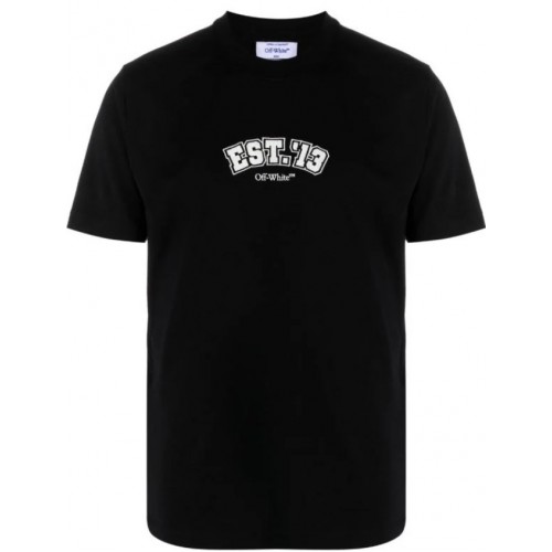 Tricou OFF WHITE, Print Multicolor, Negru, Slim Fit Tricou OFF WHITE, Print Multicolor, Negru, Slim Fit