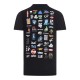 Tricou OFF WHITE, Print Multicolor, Negru - OMAA027G23JER0121001