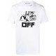 Tricou Off White, Imprimeu Grafic, Logo Negru - OMAA027R21JER0130110