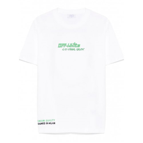 Tricou OFF WHITE, Barber 1, Picture Print, White, Slim Fit Tricou OFF WHITE, Barber 1, Picture Print, White, Slim Fit