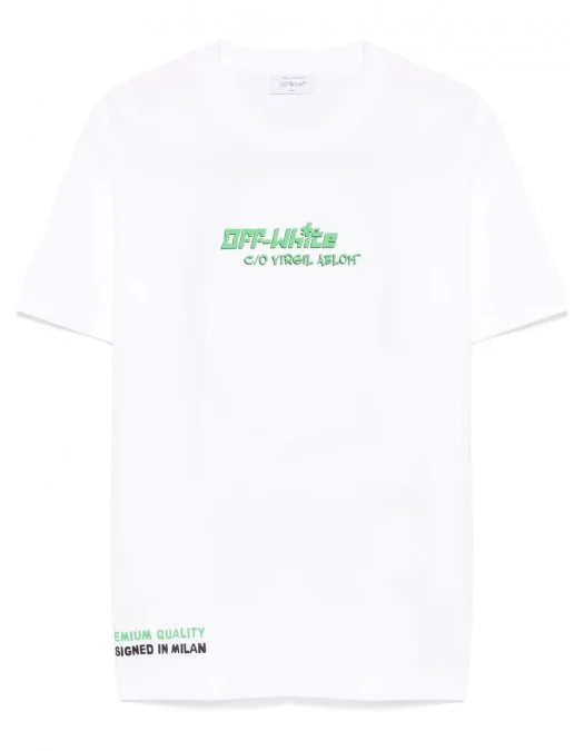 Tricou OFF WHITE, Barber 1, Picture Print, White - OMAA027S25JER0050110 Tricou OFF WHITE, Barber 1, Picture Print, White - OMAA027S25JER0050110