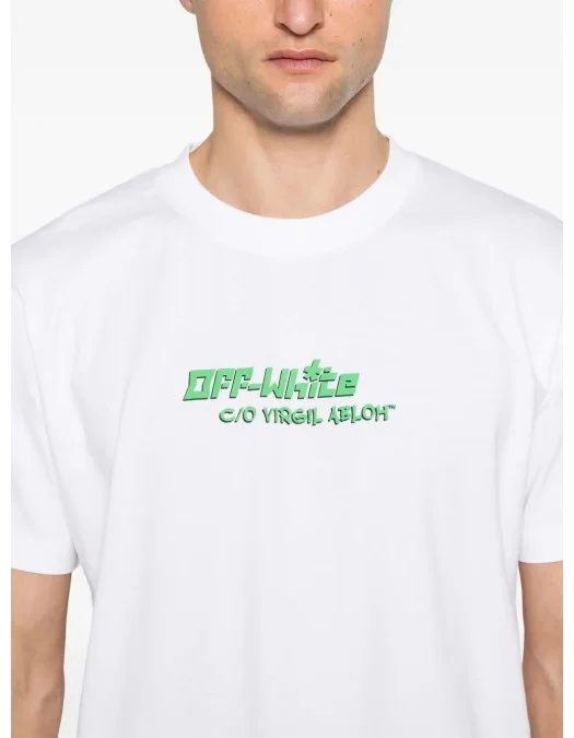 Tricou OFF WHITE, Barber 1, Picture Print, White - OMAA027S25JER0050110 Tricou OFF WHITE, Barber 1, Picture Print, White - OMAA027S25JER0050110