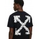 Tricou OFF WHITE, Heraldic Arrow Slim T-shirt, Negru - OMAA027S26J007001