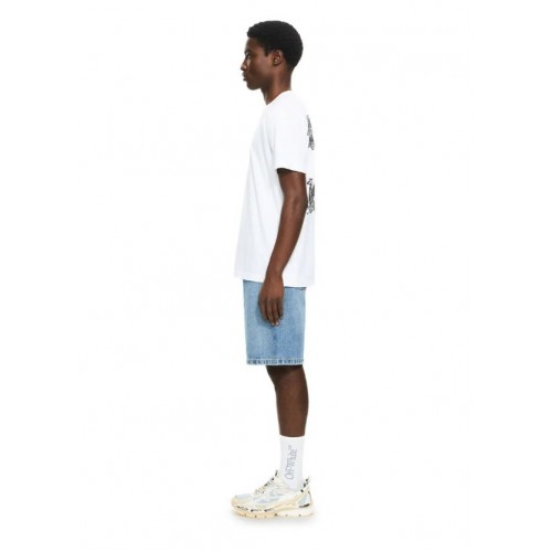 Tricou OFF WHITE, Heraldic Arrow Slim T-shirt, Alb