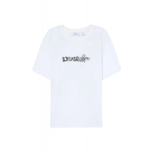 Tricou OFF WHITE, Heraldic Arrow Slim T-shirt, Alb