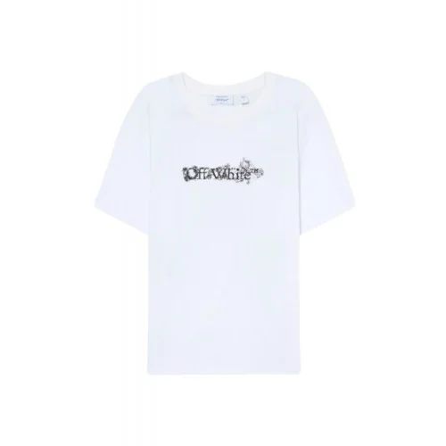 Tricou OFF WHITE, Heraldic Arrow Slim T-shirt, Alb